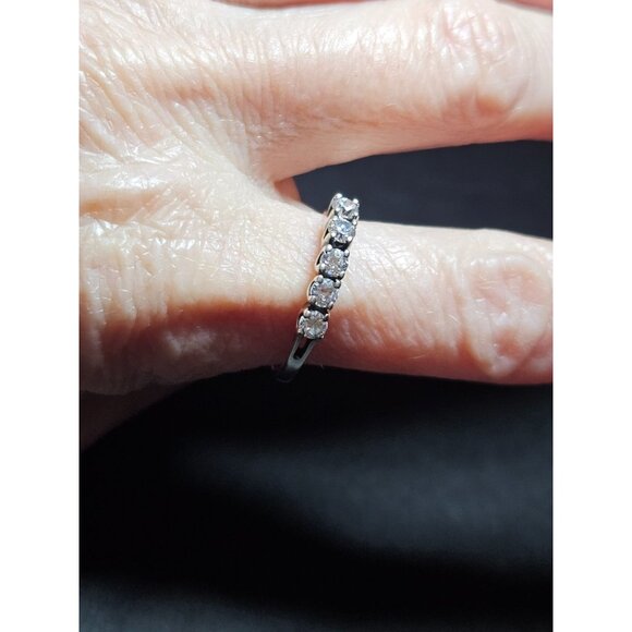 JED Sterling silver clear rhinestone ring - Picture 1 of 12